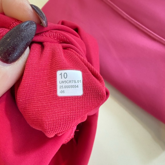 Lululemon Wunder Train High-Rise Tight 25" Size 10 Pink Dragonfruit - Picture 3 of 3